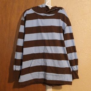 Gap kids striped lightweight cotton hoodie